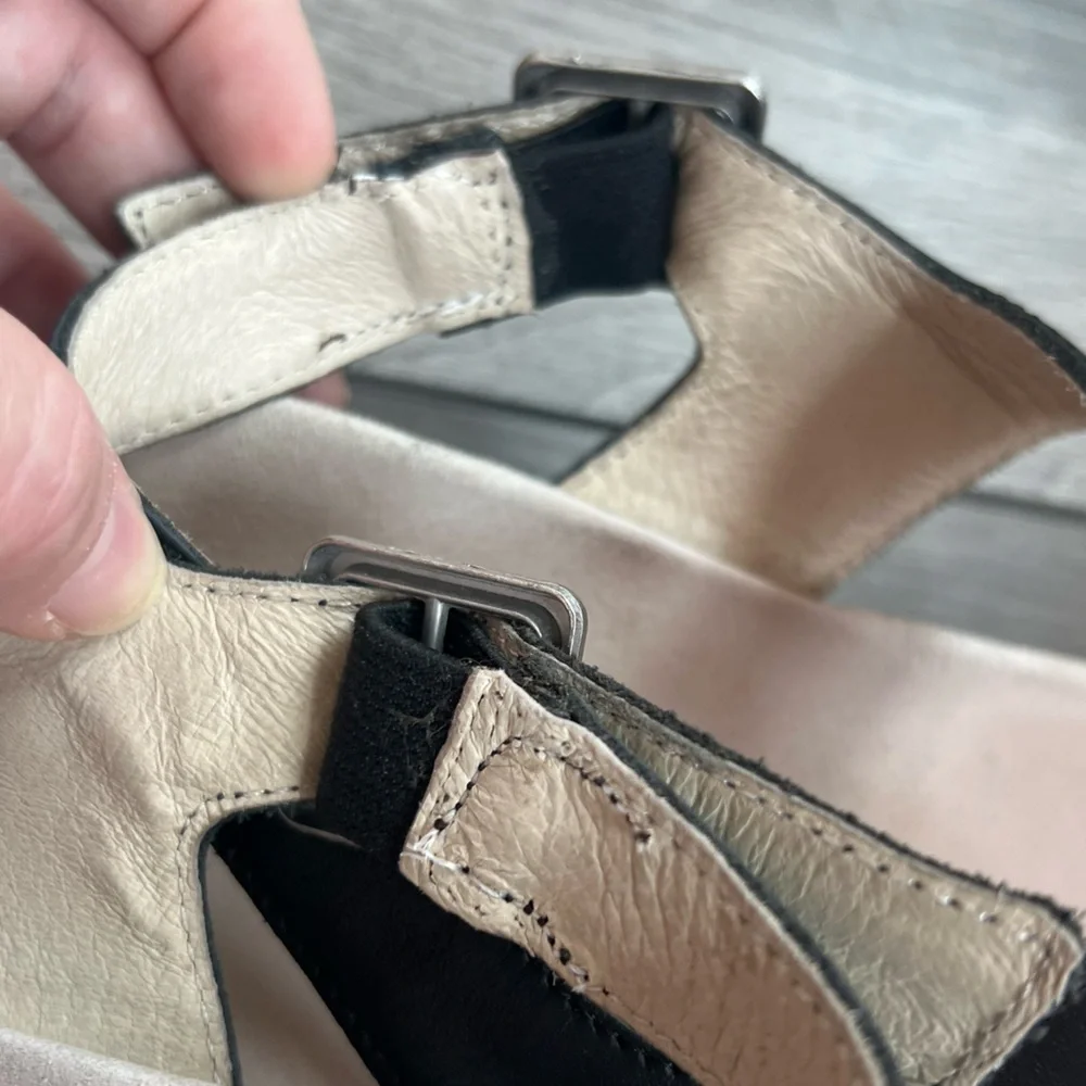 KURU Black and Cream Women's Sandal - 11 - Picture 6 of 7